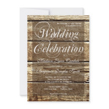 Rustikale Landhaus-Hochzeitskarten aus Holz
