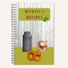 Rustikale Landküche mit Name Rezept Buch