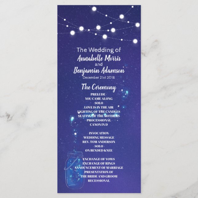 Rustikale Landleuchten Masson Glars Hochzeitsprogr Programm (Vorderseite)