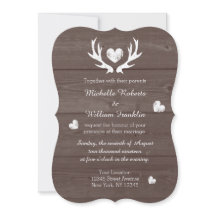 Rustikale ländliche chic-Hirschgeweih-Hochzeitsein