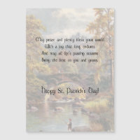 Rustikale Landschaft St. Patrick's Day Irish Segen