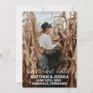 Rustikale Landwirtschaft Save The Date