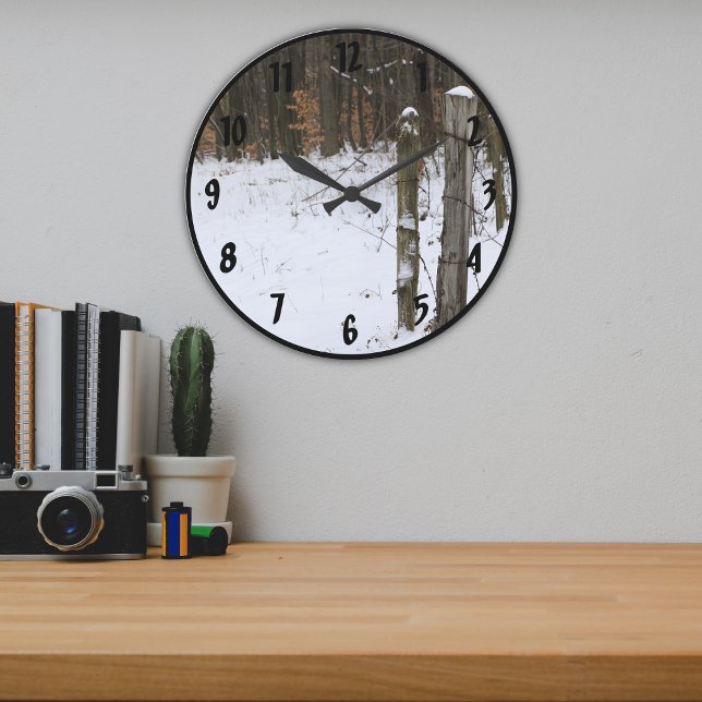 Rustikale Landzeitszauber Große Wanduhr (Von Creator hochgeladen)