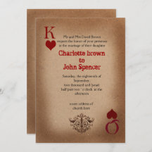 Rustikale Las Vegas Wedding Cards