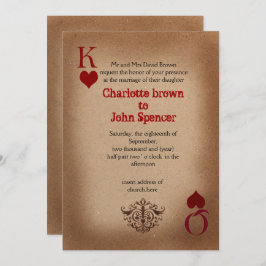 Rustikale Las Vegas Wedding Cards Einladung