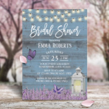 Rustikale Laterne Lavendel Blumen Blaue Hochzeitsd