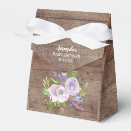 Rustikale Lavendel Blume Kinderdusche Gefallen Box Geschenkschachtel