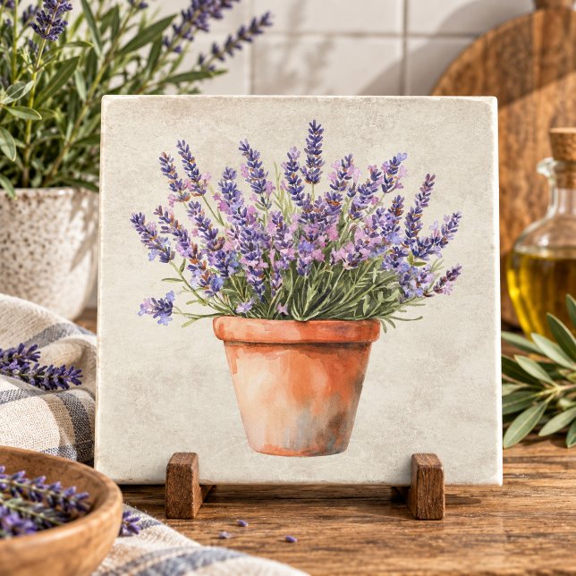 Rustikale Lavendel-Wasserfarbe  Fliese (Von Creator hochgeladen)