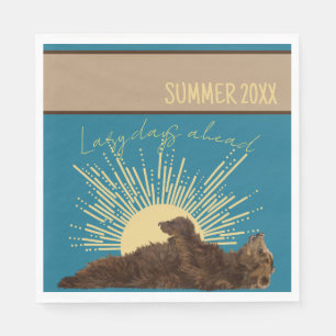 Rustikale Lazy Days Ahead Personalisiert Picnic Na Serviette