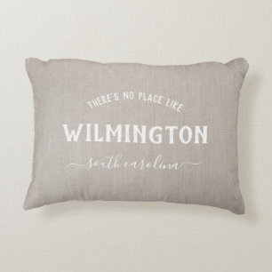 Rustikale Leinen Es gibt keinen Ort wie Zuhause Bu Dekokissen