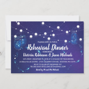 Rustikale Leuchten auf dem Lande Mason Gläser Prob Einladung