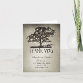 rustikale Lichter Baum dank Karten