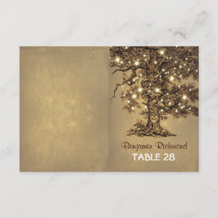 rustikale Lichter Baum Hochzeit Begleitkarten Einladung