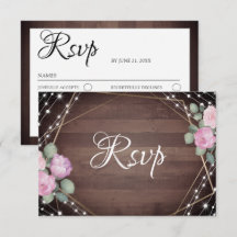 Rustikale Lichterketten aus Holz & Blumen RSVP Hoc