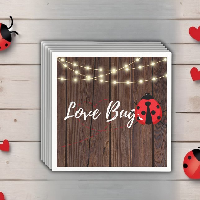 Rustikale Liebe Bug Baby Dusche Serviette (Von Creator hochgeladen)
