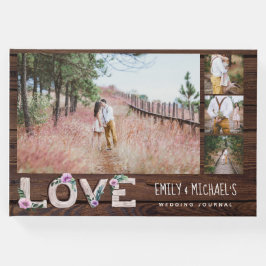 Rustikale Liebe Lilac Wedding Brautparty Fotos Gästebuch