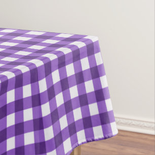 Rustikale Lila Gingham Karos Pattern Tablecloth Tischdecke