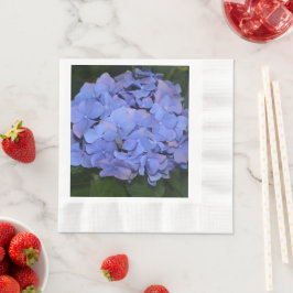 Rustikale Lila Hydrangea makrophylla Serviette