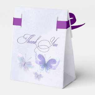 Rustikale Lila Lilac Butterfliegen Quinceanera Geschenkschachtel