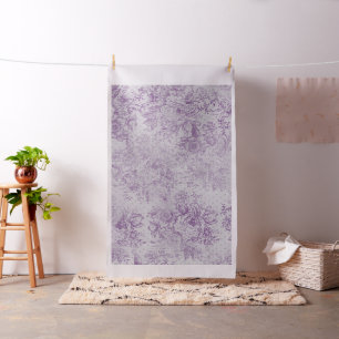 rustikale lila, Shabby Chic, blasse Lavendelfloral Stoff