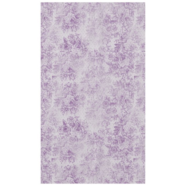 rustikale lila, Shabby Chic, blasse Lavendelfloral Tischdecke (Vorderseite)