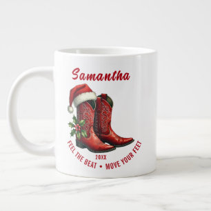 Rustikale Line Dance Cowboy-Stiefel Spezial-Tasse Jumbo-Tasse