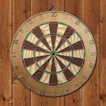 Rustikale Lodge Dartscheibe<br><div class="desc">Rustikale Holztextur Druck Dartboard.</div>