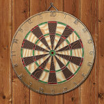 Rustikale Lodge Dartscheibe<br><div class="desc">Rustikale Holztextur Druck Dartboard.</div>