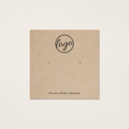 Rustikale Logo-Modern Ohrring-Holding-Karte