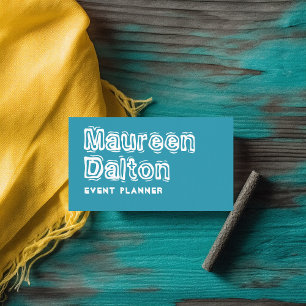 Rustikale Make Waves Typografie Visitenkarte