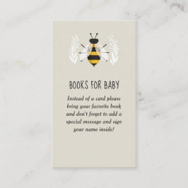 Rustikale Mama to Bee Baby Shower Buchanfrage Begleitkarte