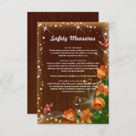 Rustikale Maßnahmen zur Gewährleistung der Sicherh Begleitkarte