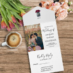 Rustikale Maurerjar mit Monogramm Foto Hochzeit All In One Einladung<br><div class="desc">Eleganter mit Monogramm,  Mason Jar,  Foto Hochzeitseinladung und RSVP Karte in einem. Für Frühling,  Sommer,  Herbst oder Winterhochzeit. Sie können ganz einfach Ihr eigenes Foto hinzufügen,  um es zu personalisieren und Ihren eigenen Text hinzuzufügen.</div>