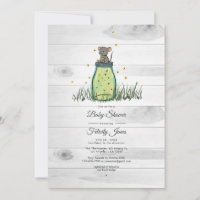 Rustikale Maus Firefly Mason Jar Babydusche