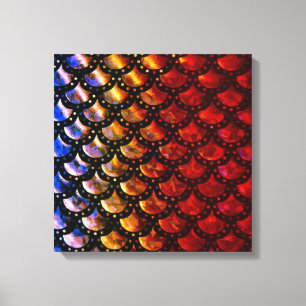 Rustikale Meerjungenskala Leinwanddruck