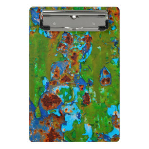 Rustikale Metallschälung Farbe Vintag Grunge Textu Mini Klemmbrett
