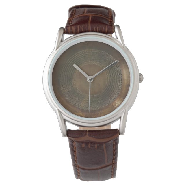 Rustikale Metalluhr Armbanduhr (Vorderseite)