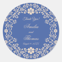 Rustikale mexikanische Blue Wedding Vielen Dank