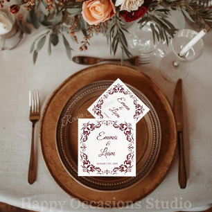 Rustikale mexikanische Hochzeitstücher Serviette