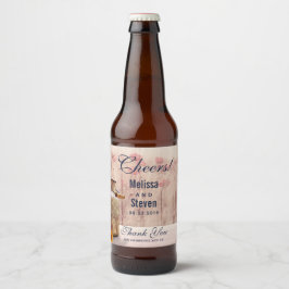 Rustikale Milch kann Hochzeit Land danke Bierflaschenetikett