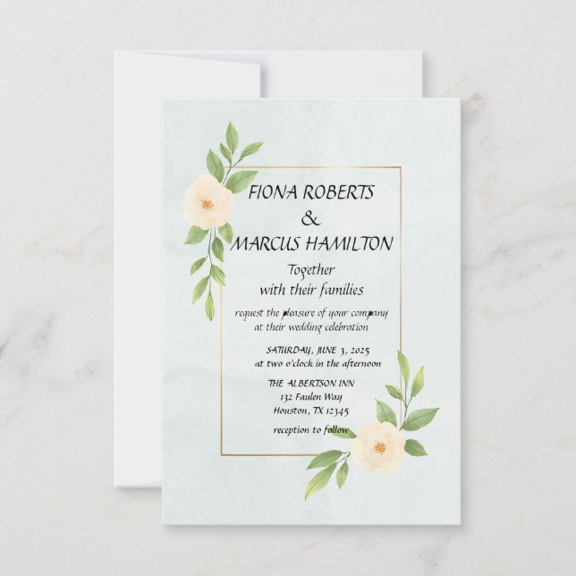 Rustikale Minimalistische Elegante Save the Date K (Vorderseite)