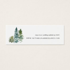 Rustikale Minimalistische Hochzeitsseite RSVP Card