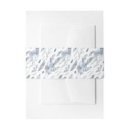 Rustikale Minimalistische Winterhochzeit Einladungsbanderole