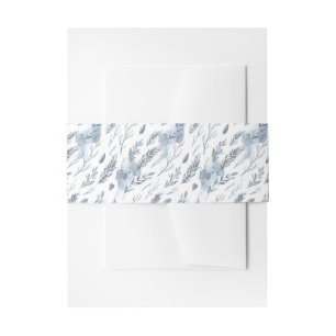 Rustikale Minimalistische Winterhochzeit Einladungsbanderole