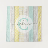 Rustikale Minze & Yellow Boho Geo Moderne Personal