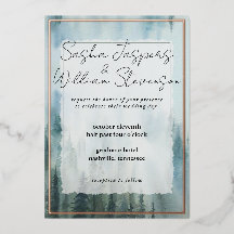 Rustikale Misty Forest Wedding