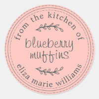 Rustikale, moderne Backwaren Blueberry Muffins Ros