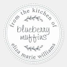 Rustikale, moderne Backwaren Blueberry Muffins Whi