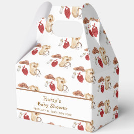 Rustikale moderne Boho Western Cowboy Babydusche Geschenkschachtel