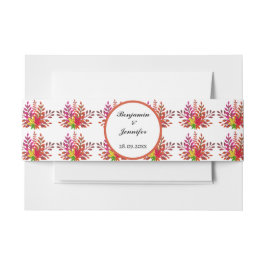 Rustikale Moderne Herbsthochzeit Einladungsbanderole